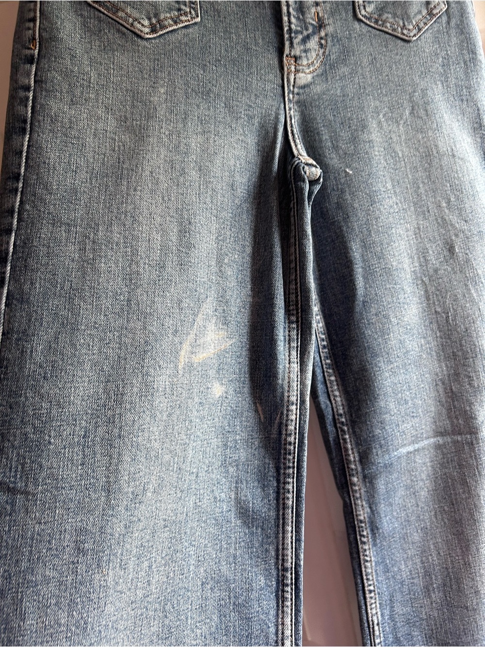 Pilcro Size 26P Petite Wide Leg Jeans Flap Pocket Stretch Denim NWOT - Picture 8 of 10